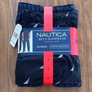 Nautica Men's Sleepwear Fleece Pants 2-Pack